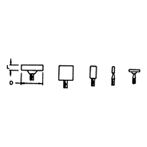 Standard Quality ML50W164 1/8" x 11/2" Shank-1/4" x 3/4" - W164 - Aluminum Oxide Mounted Point
