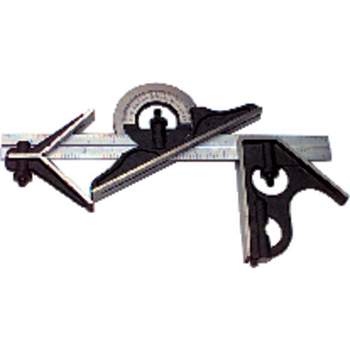 Brown & Sharpe MV4544204 2 Pieces Combination Square Set - Model 599–456–1204–12"–4R Graduation - Regular Blade