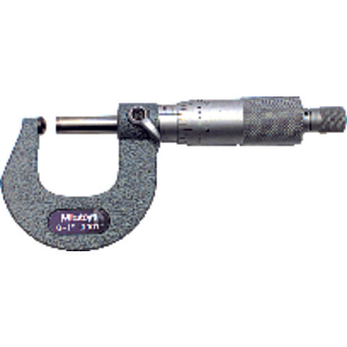 Mitutoyo MT80115-253 0-1" Measuring Range-0.0001" Graduation - Ratchet Thimble - Carbide Face - Ball Anvil & Spindle Micrometer
