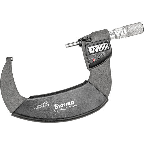 Starrett MV7001107 Model 796.1XFL-4 IP673" - 4"/75-100 mm Electronic Outside Micrometer