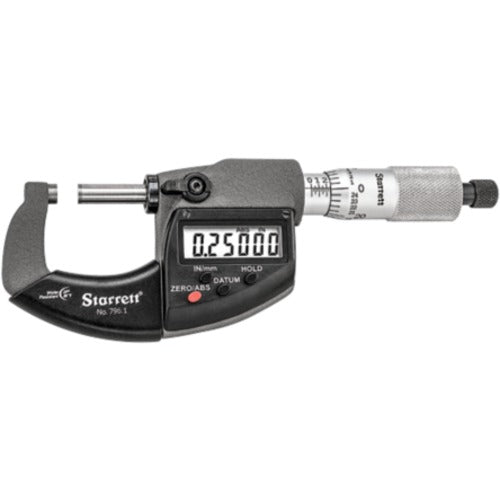 Starrett MV7001116 Model 796.1XRL-1 IP670 - 1"/0 - 25 mm Electronic Outside Micrometer