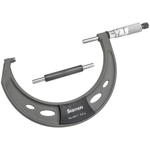 Starrett MV7052087 Model T444.1XRL-54" - 5" 0.0001" Graduation Outside Micrometer