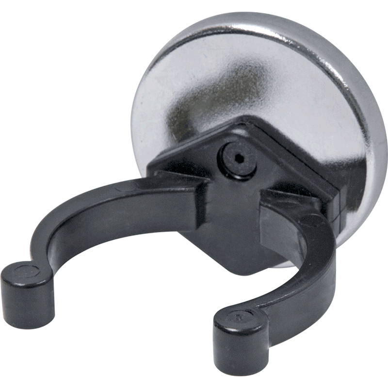 Industrial Magnetics MAG-MATE® Cup Magnet with Black Plastic Spring Clamp, 7 Lb Cap. 0.87 - 1.13 Opening MX1000BP01