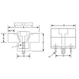 TE-CO 35354 MACHINABLE CLAMP WITH LOCK PLATE