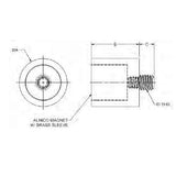 TE-CO 63104 1 DIA X 1 HEIGHT MAGNETIC REST PAD