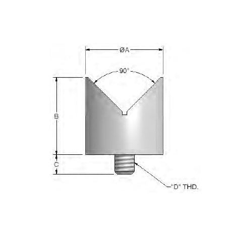 TE-CO 14141 1/2 DIA X 1 HEIGHT MAGNETIC V