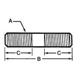 TE-CO 60310 METRIC DRIVER STUD M8 X 1.25 X 150 MM