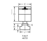 JERGENS EDGE CLAMP, FIXED JAW, MOD MINI VISE - 46711