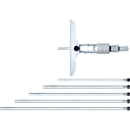Fowler NA5552225116 0–6" Measuring Range - Ratchet Thimble - Depth Micrometer