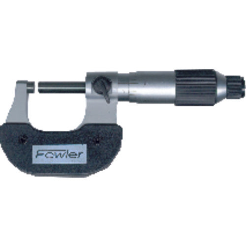 Fowler NA5552229201 0-1" Measuring Range-0.0001" Graduation - Ratchet Thimble - Carbide Face - Economy Outside Micrometer