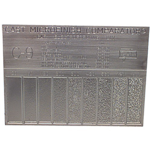 Gar NB61C9 Microfinish Surface Comparator - Model C9–9 Specimens for Checking Varied Roughness Results