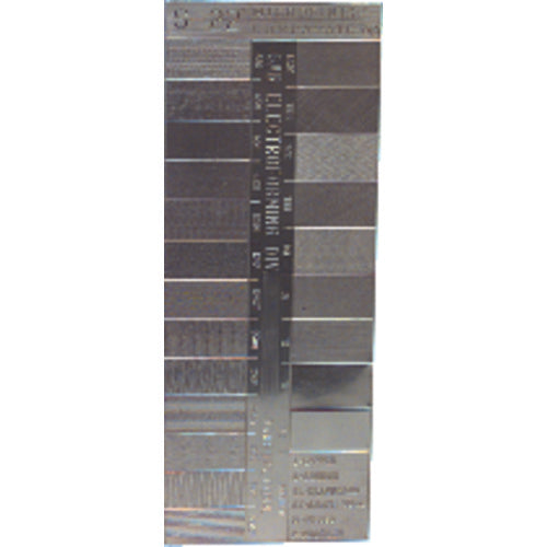Gar NB61S22 Microfinish Surface Comparator - Model S22–22 Specimens for Checking Varied Roughness Results