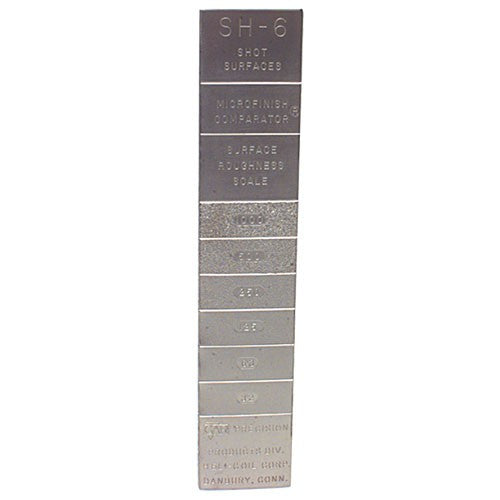 Gar NB61SH6 Microfinish Surface Comparator - Model SH6–6 Specimens for Checking Varied Roughness Results