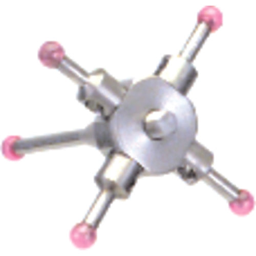 Procheck NB75Z3862 M2 Male Thread-20 mm Length - Grade 10 Ruby Star Styli with Stainless Steel Body