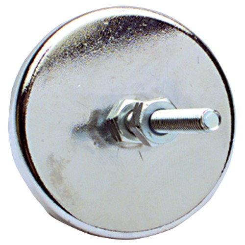 Mag-Mate NE7010220 Low Profile Cup Magnet w/Bolts - 31/4" Diameter Round; 47.5 lbs Holding Capacity