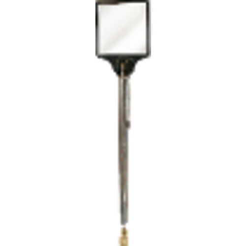Mag-Mate NE70301G240 2"x2" Rectangular - Glass-28" Extended Length - Telescoping Pocket Mirror/Magnet