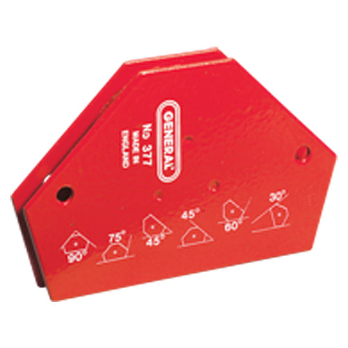 General NE50377 377 Magnetic Welding Square - 10 Angle-4" x 1/2" x 2-9/16"-20 Lbs Holding Capacity