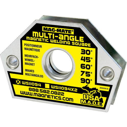Mag-Mate NE7011094 Magnetic Welding Square - 10 Angle-33/8"x1/2"x29/16"-23 lbs Holding Capacity