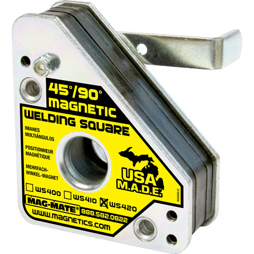 Mag-Mate NE7011098 Magnetic Welding Square - Covered Heavy Duty - 33/4"x3/4"x43/8"-75 lbs Holding Capacity
