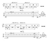 JERGENS MULTI-RAIL BASE, 500MM LG - RM-500