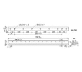 JERGENS MULTI-RAIL BASE, 700MM LG - RM-700