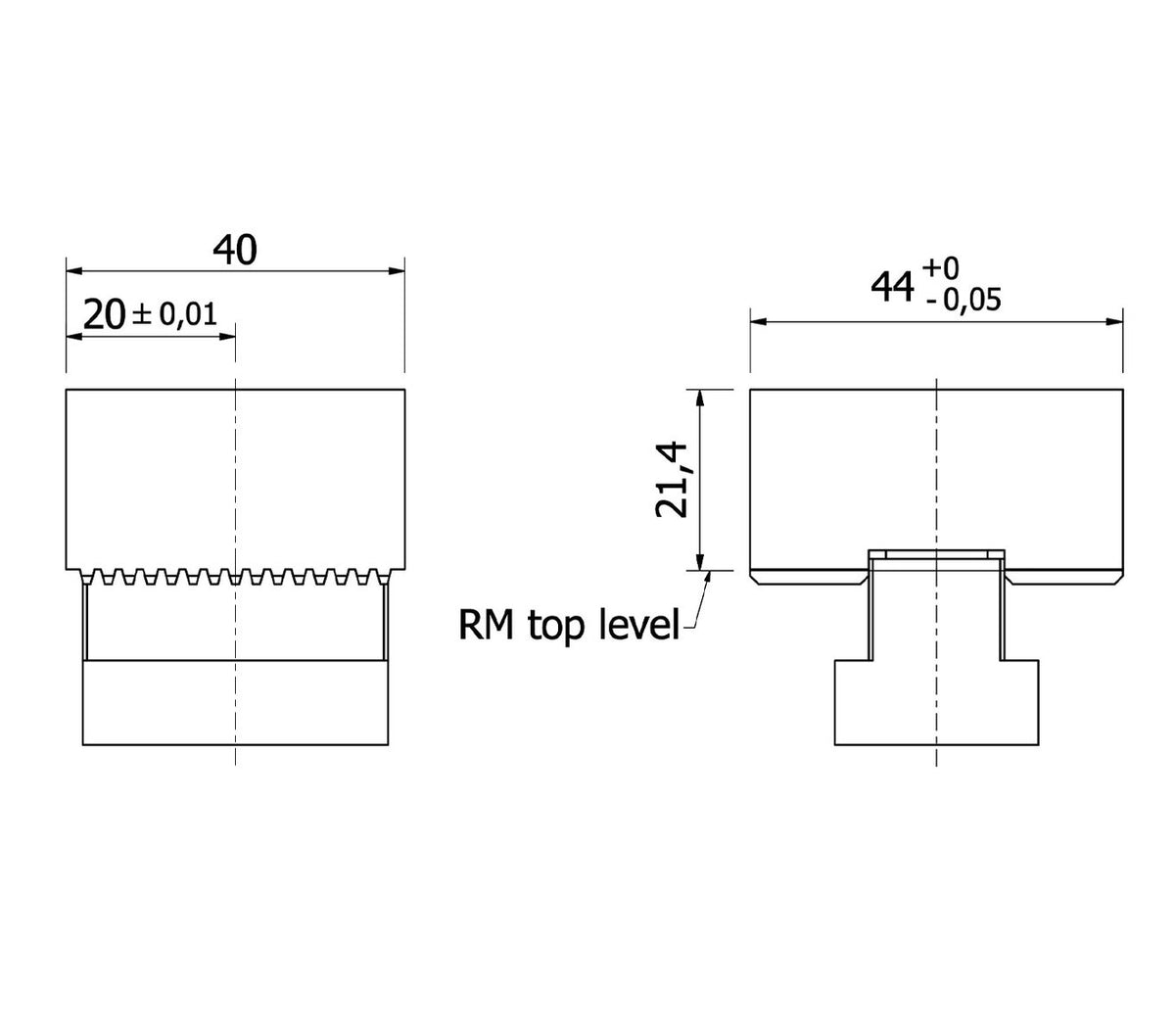 JERGENS STOP MODULE, SMOOTH - RMS-S
