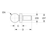 JERGENS TOOLING BALL, .5000 SHOULDER, SLIP FIT, SET-UP GRADE - 29043