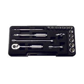 Ko-ken P2251M 1/4 Sq. Dr. Socket set   6 point  Plastic Case 18 pieces