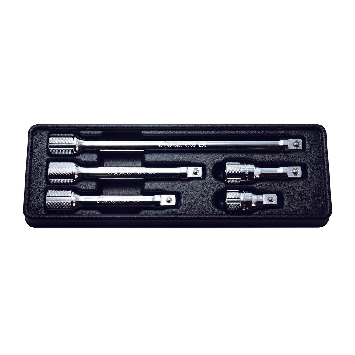 Ko-ken PK4760/5 1/2 Sq. Dr. Extension Bar set  50-250mm ABS Tray   5 pieces