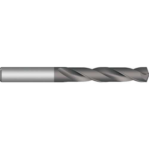 Dormer PT410614686 9.5 mm Dia.x10 mm Shankx61 mm Flute Lengthx103 mm OAL, 5xD, 140°, TiAlN, 2 Flute, External Coolant, DIN 6535 HA Solid Carbide Drill