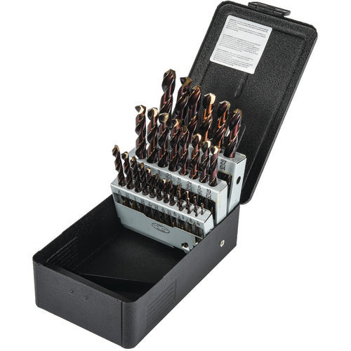 Precision Twist Drill PT2791010 1/16 - 1/2 PRPL & BRNZ JL DRILL SET Series C29HX10 E-code # C29HX10SET