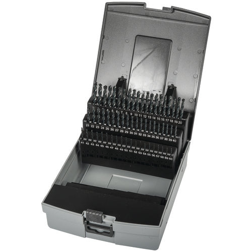Precision Twist Drill PT2799981 NO.61-NO. 80 HS JOB DRL SET BLK PTD Series C20R18 E-code # C20R18SET
