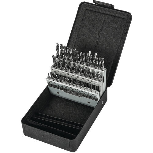 Precision Twist Drill PT2790174 NO.1-NO.60 HS HS SM DRL SET BRT PTD Series C60R41 E-code # C60R41SET
