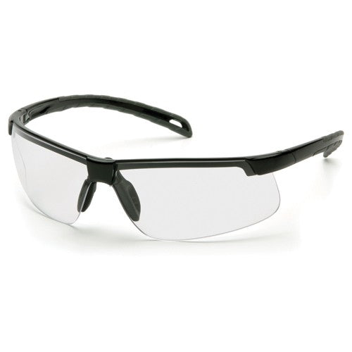 Pyramex KB54SB8610DT Ever-Lite Clear Anti-Fog Lens Black Frame Safety Glasses