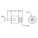 TE-CO 63040 13MM DIA X 25MM HEIGHT PIN REST M8 X 1.25