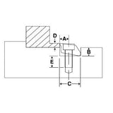 TE-CO 35208 PITBULL CLAMP BRASS BLUNT EDGE