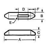 TE-CO 30413 PLAIN CLAMP 7/8 1 X 6