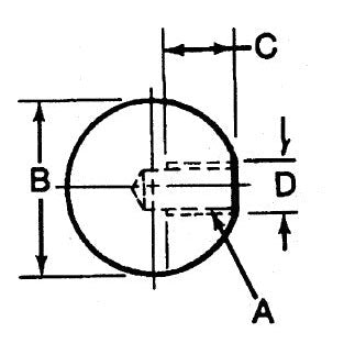 Te-Co 43612 Plastic Ball Knobs 1/2-13