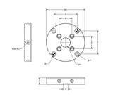 JERGENS QUICK-LOC, RECEIVER, 52, RND, 157 DIA X 27MM, 38MM BORE, W/MTG HOLES - QL-100375