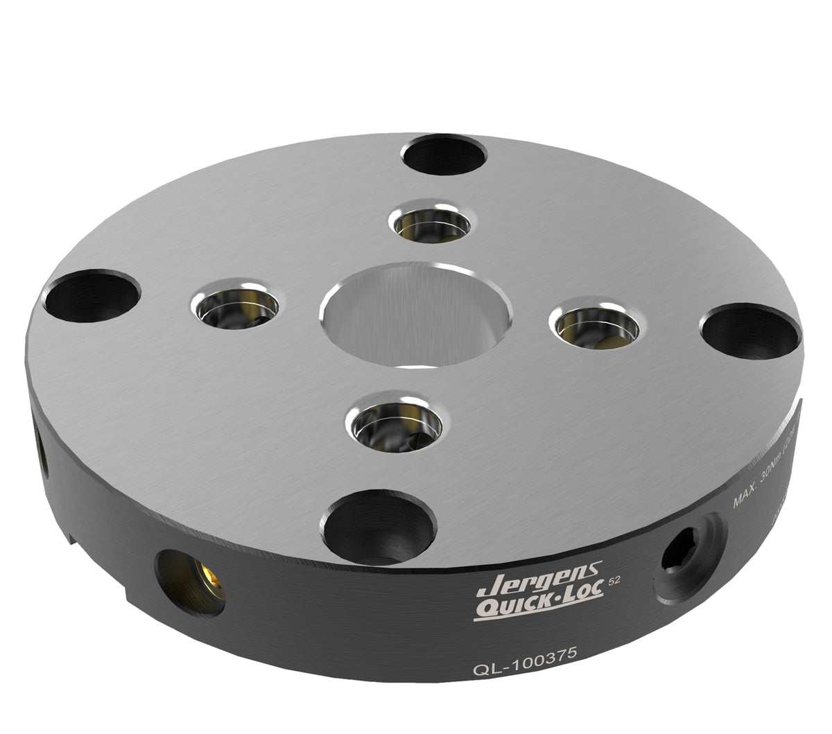 JERGENS QUICK-LOC, RECEIVER, 52, RND, 157 DIA X 27MM, 38MM BORE, W/MTG HOLES - QL-100375