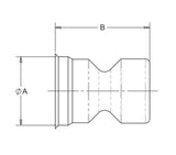 JERGENS QUICK-LOC, PLUG, 20MM, ALUMINUM - QL-200835