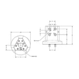 JERGENS QUICK-LOC, TRI-CUBE, 52, 176 DIA X 167MM - QL-400300
