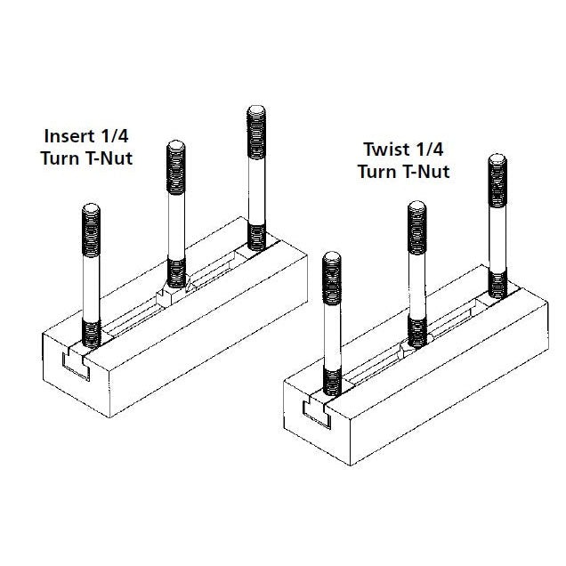 Te-Co 41457 Quarter Turn T-Slot Nuts
