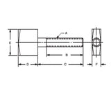 JERGENS QTR TURN SCREW, 10-32 - 34501