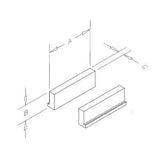 TE-CO QSJ6001 6" QUICKCHANGE ALUMINUM MACHINABLE FIXTURE JAWS 1.50 THK