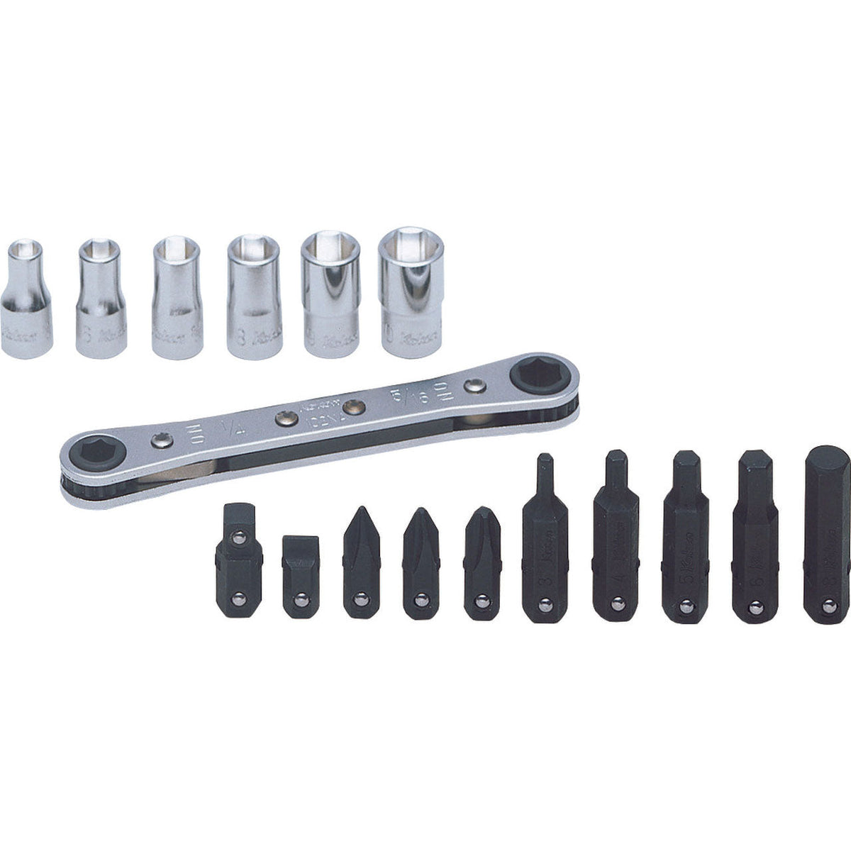 Ko-ken R810D Socket Set  5-10mm 6 point   17 pieces