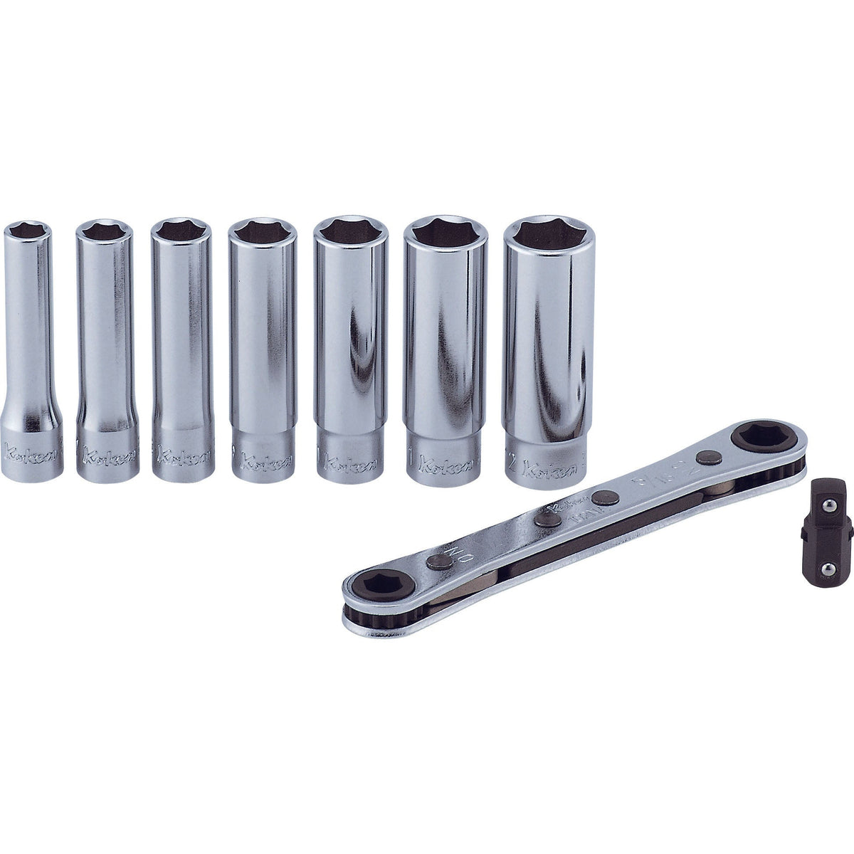 Ko-ken R810E Socket Set  6-12mm 6 point   9 pieces