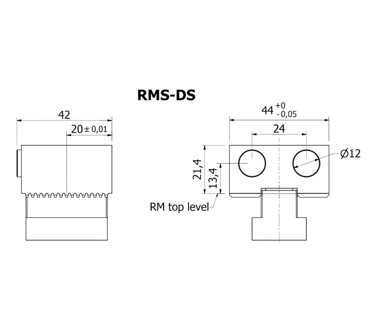 JERGENS STOP MODULE, TYPE D, SMOOTH - RMS-DS