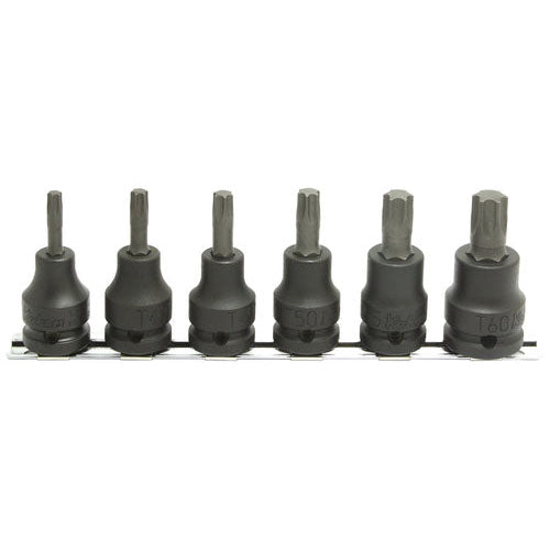Ko-ken RS14025/6-L60 1/2 Sq. Dr. Bit Socket set TORX T30-T60  Length 60mm  6 pieces