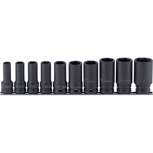 Ko-ken RS14301X/10 1/2 Sq. Dr. Socket set  10-27mm 6 point  Thin walled 10 pieces
